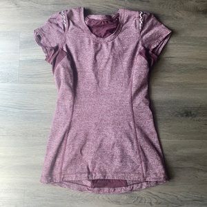 Lululemon ruffle short sleeve shirt size 6